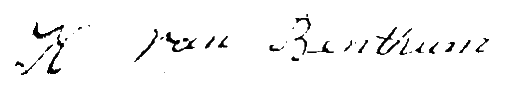handtekening Hendrik van Benthum
